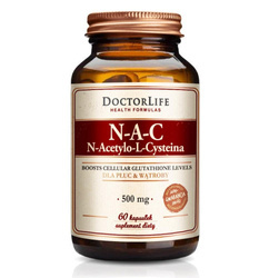 Doctor Life Doctor Life N-A-C n-acetylo-l-cysteina 500mg suplement diety 60 kapsułek