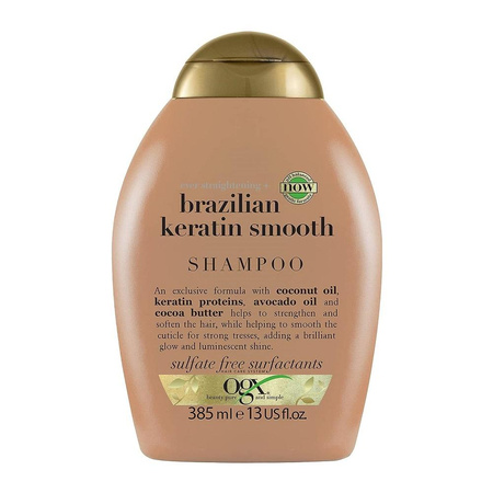 Ever Straightening + Brazilian Keratin Smooth Shampoo szampon wygładzający z brazylijską keratyną 385ml
