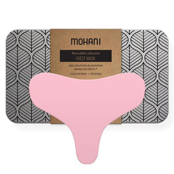 Mohani Wielorazowa silikonowa maska na dekolt Różowa
