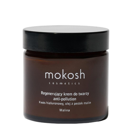 Mokosh Regenerujący krem do twarzy anti-pollution Malina 60ml