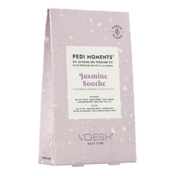 Pedi Moments Jasmine Soothe zestaw do pedicure sól morska do namaczania + peeling cukrowy + maska błotna + masło do masażu + pilnik do paznokci