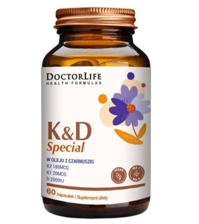 Doctor Life K&D Special w oleju z czarnuszki suplement diety 60 kapsułek