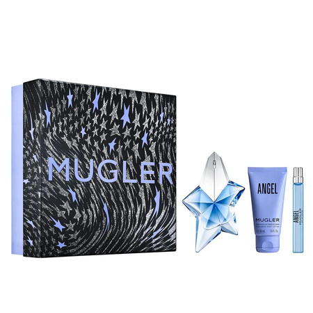 Angel zestaw woda perfumowana spray 50ml + balsam do ciała 50ml + woda perfumowana spray 10ml