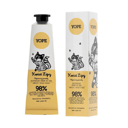 YOPE Naturalny krem do rąk Kwiat Lipy 50ml