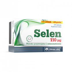 Selen 110 µg suplement diety 120 tabletek