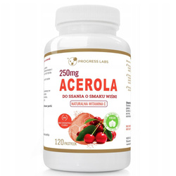 Acerola 250mg naturalna witamina C suplement diety 120 pastylek do ssania