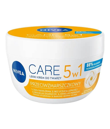 Care 5w1 przeciwzmarszczkowy lekki krem do twarzy 100ml