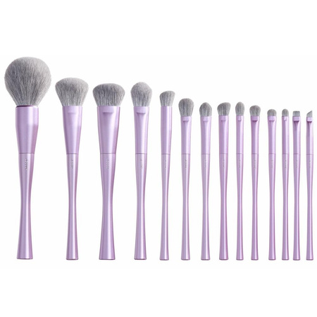 JESSUP Luxury Purple Makeup Brush zestaw pędzli do makijażu T512 14szt.