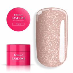 Base One Shimmer Peach żel budujący do paznokci 100g