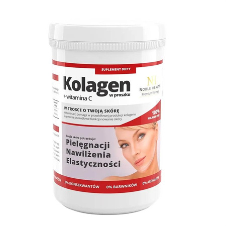 Noble Health Care Kolagen + witamina C w proszku suplement diety 100g