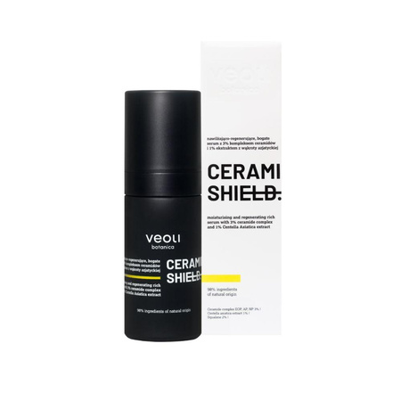 Veoli Botanica Ceramide Shield nawilżająco-regenerujące bogate serum z 3% kompleksem ceramidów i 1% ekstraktem z wąkroty azjatyckiej 30ml