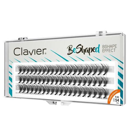 BeShaped jedwabne kępki rzęs skręt B 10D 14mm