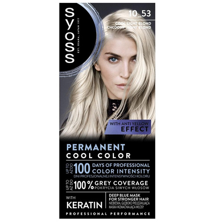 Permanent Cool Color farba do włosów 10_53 Chłodny Jasny Blond
