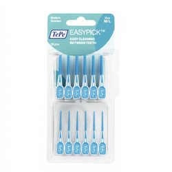 EasyPick szczoteczki/wykałaczki międzyzębowe z etui M/L Niebieskie 36szt