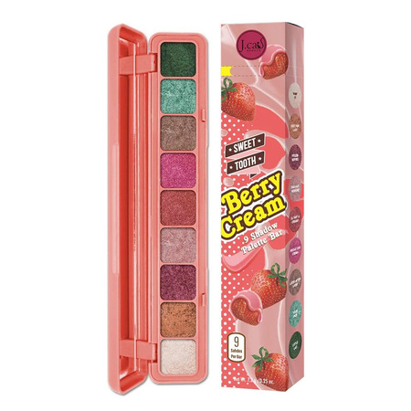 Sweet Tooth 9 Shadow Palette Bar paleta cieni do oczu 101 Berry Cream 7.2g