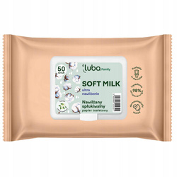 Family Soft Milk nawilżany papier toaletowy 50szt