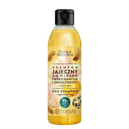 Naturalna szampon jajeczny do włosów farbowanych i zniszczonych 300ml