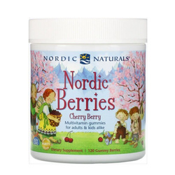 Nordic Berries suplement diety dla dzieci 120 żelek wiśniowych