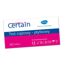 Certain test ciążowy płytkowy