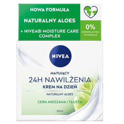 24H Nawilżenia matujący krem na dzień do cery mieszanej i tłustej 50ml