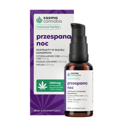Cosma Cannabis Przespana Noc ekstrakty w olejku konopnym 30ml
