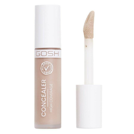 Gosh Concealer High Coverage mocno kryjący korektor z aplikatorem 001 Porcelain 6ml