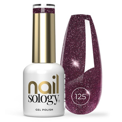 Nailsology lakier hybrydowy z brokatem 125 End Pink 8ml
