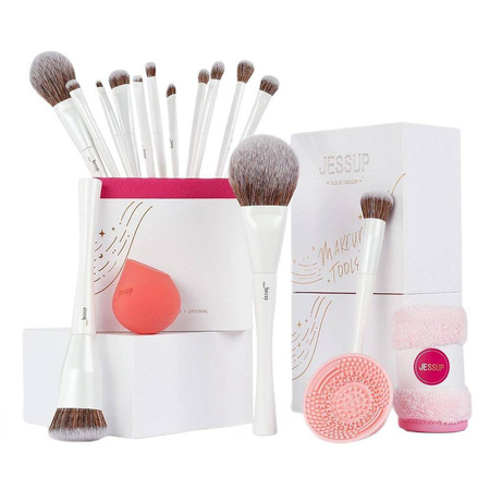 JESSUP Cloud Dancer Makeup Brushes zestaw upominkowy do makijażu 17szt.