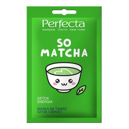 So Matcha maska na twarz szyję i dekolt detox & energia 10ml