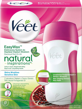 Veet elektryczny system do depilacji ciepłym woskiem w domu Natural Inspirations