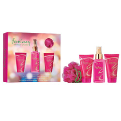 Britney Spears Fantasy zestaw mgiełka do ciała 100ml + balsam do ciała 50ml + żel pod prysznic 50ml + myjka