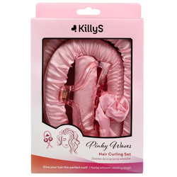 Pinky Waves wałek do kręcenia włosów ze scrunchie i klamrą