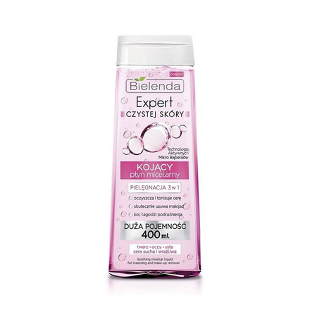 Expert Czystej Skóry kojący płyn micelarny 3w1 400ml