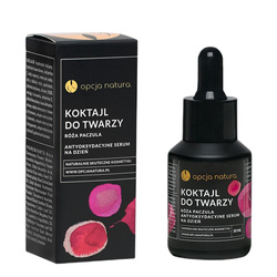 Opcja Natura Koktajl do twarzy antyoksydacyjne serum na dzień Róża i Paczula 30ml
