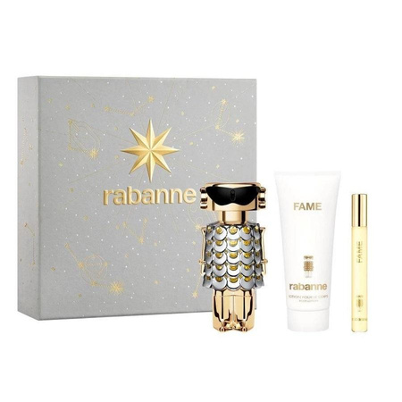 Paco Rabanne Fame zestaw woda perfumowana spray 80ml + balsam do ciała 100ml + woda perfumowana spray 10ml