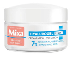 Mixa Hya lurogel Noc nawilżający krem-maska nocna odbudowa 50ml