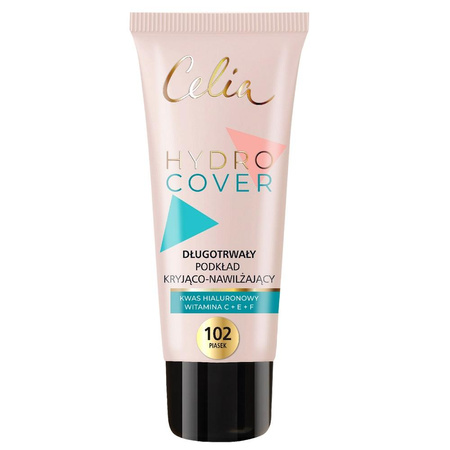 Hydro Cover długotrwały podkład kryjąco-nawilżający 102 Piasek 30ml