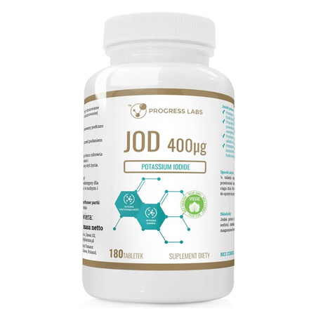 Jod 400mcg suplement diety 180 tabletek