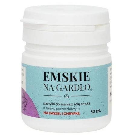 Emskie na gardło o smaku porzeczkowym 30 pastylek