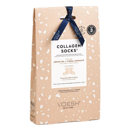 Collagen Socks Trio kolagenowe maski do stóp w skarpetkach 3 pary