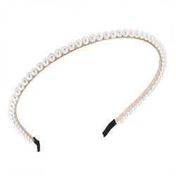 Opaska do włosów ozdobna Perełkowa