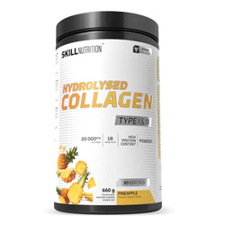 Hydrolysed Collagen Type I &amp; III suplement diety w proszku Pineapple 660g