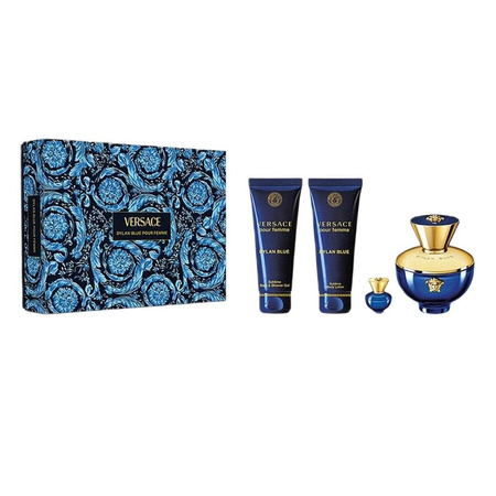 Dylan Blue Pour Femme zestaw woda perfumowana spray 100ml + żel pod prysznic 100ml + balsam do ciała 100ml + miniatura wody perfumowanej 5ml