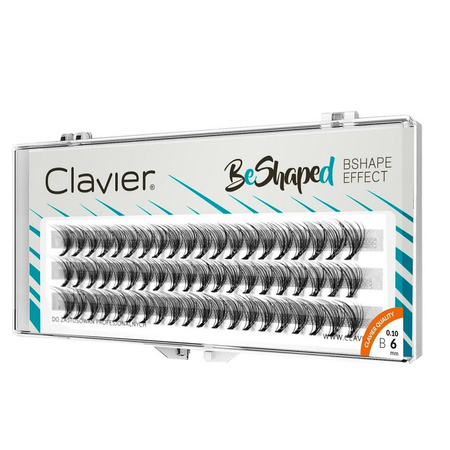 BeShaped jedwabne kępki rzęs skręt B 10D 6mm