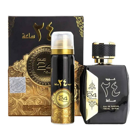 Ard al Zaafaran Oud 24 Hours zestaw woda perfumowana spray 100ml + dezodorant spray 50ml