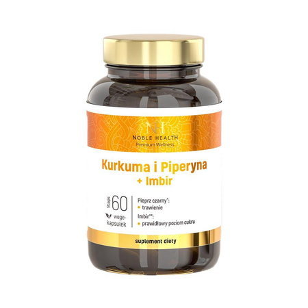 Kurkuma i Piperyna + Imbir suplement diety 60 kapsułek