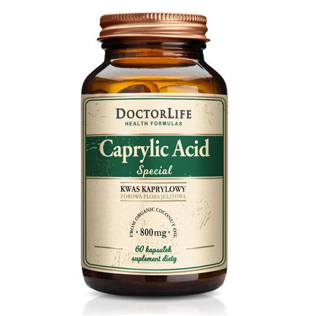Doctor Life Caprylic Acid Special kwas kaprylowy 800mg suplement diety 60 kapsułek