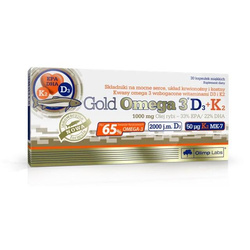 Gold Omega 3 D3 + K2 suplement diety 30 kapsułek miękkich