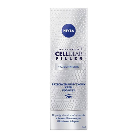 Nivea Hyaluron Cellular Filler + Ujędrnienie przeciwzmarszczkowy krem pod oczy 15ml