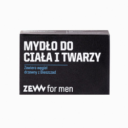 Mydło do ciała i twarzy z węglem drzewnym z Bieszczad 85ml